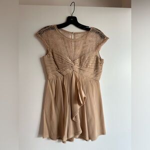 BCBG blush pink lace top